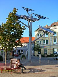 Photovoltaic 'tree' in Austria
